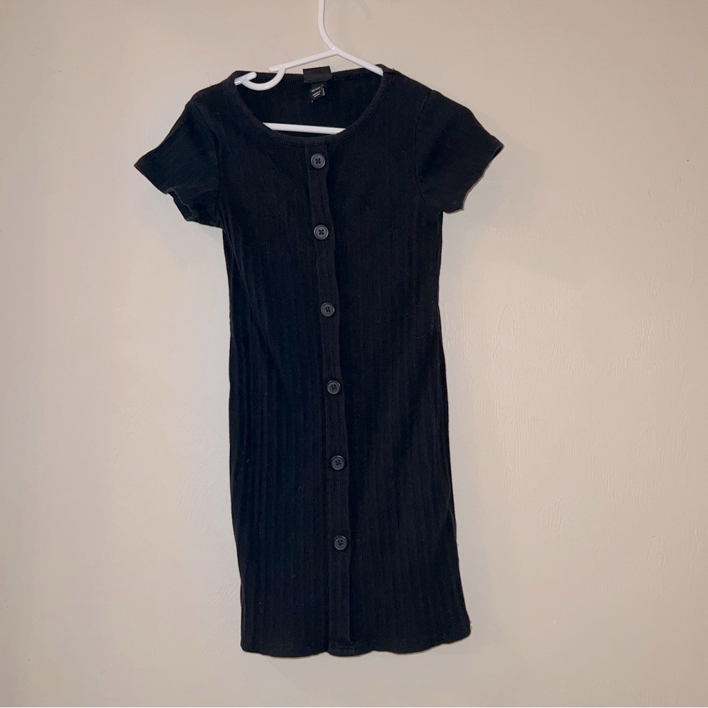 Art Class Black Ribbed Dress